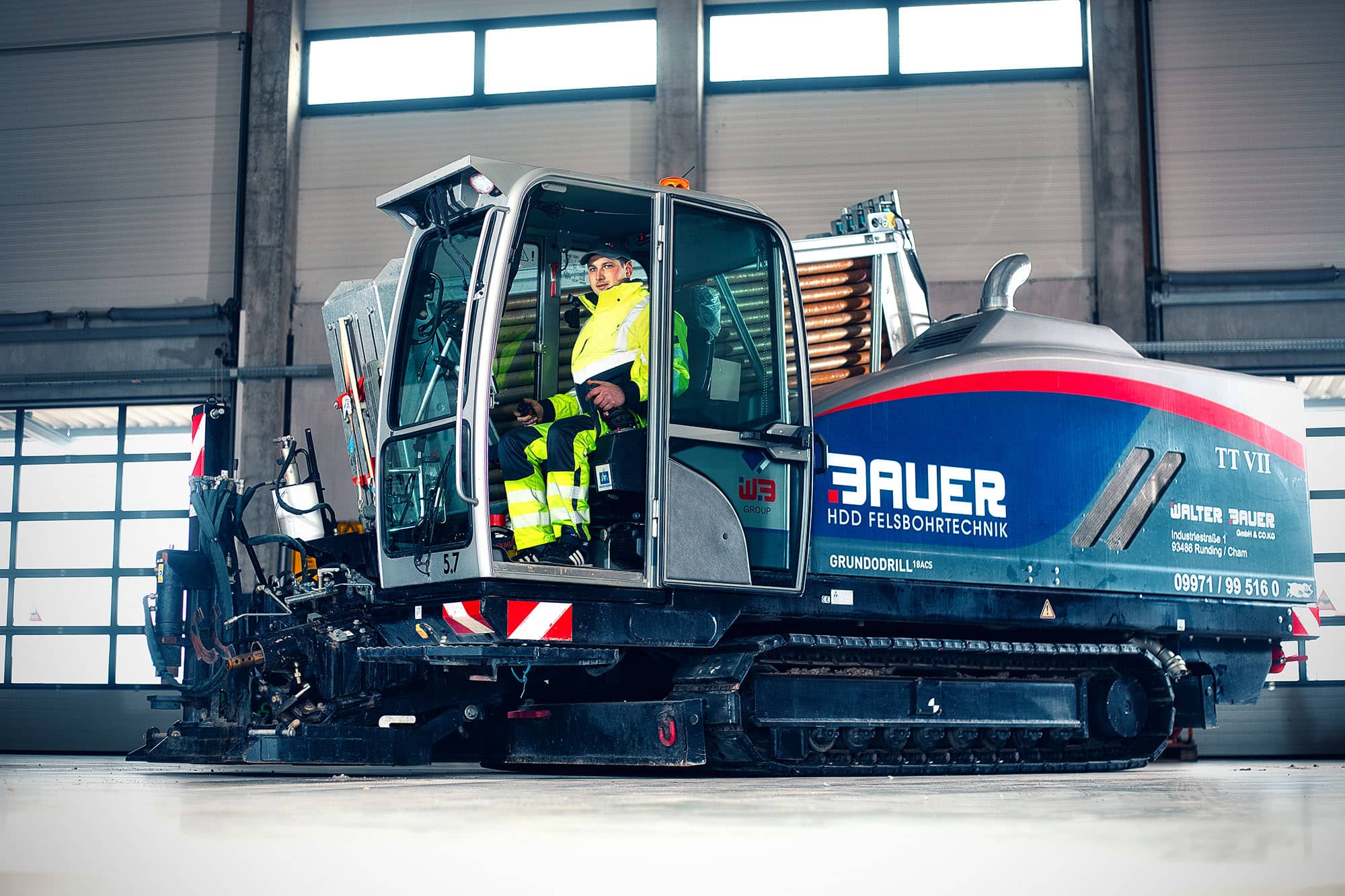 Horizontalspülbohrung